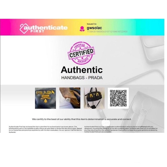 SOLD!!PRADA Black Calfskin Bauletto Handbag Medium Black with Lock, COA Dustbag - Picture 16 of 17